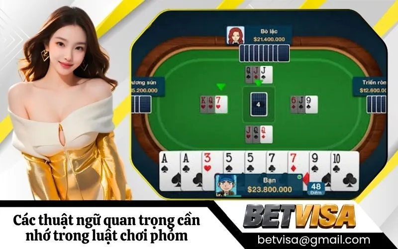 Các thuật ngữ quan trọng cần nhớ trong luật chơi phỏm