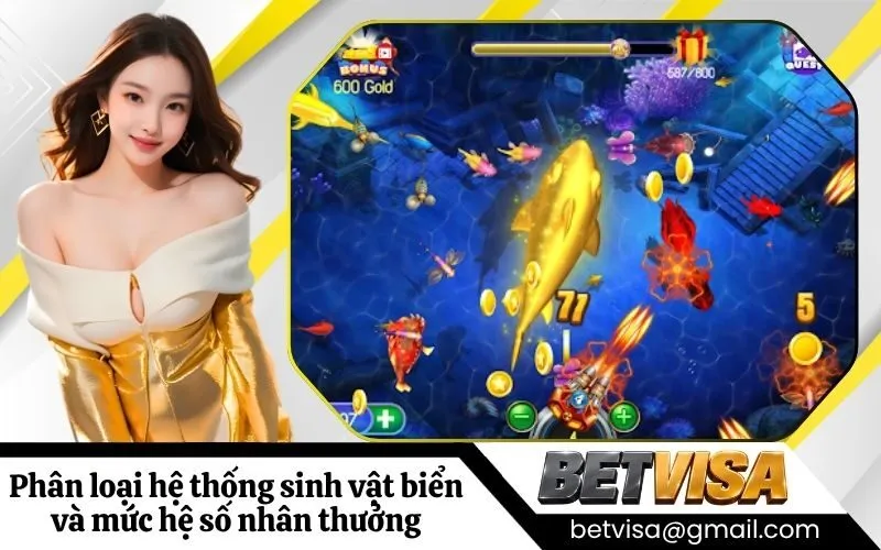 Phân loại hệ thống sinh vật biển và mức hệ số nhân thưởng